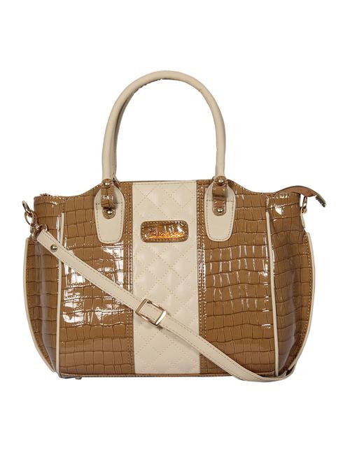beige leatherette handbag - 11808260 -  Standard Image - 0