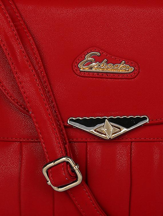 red leatherette sling bag - 11808267 - Standard Image - 3