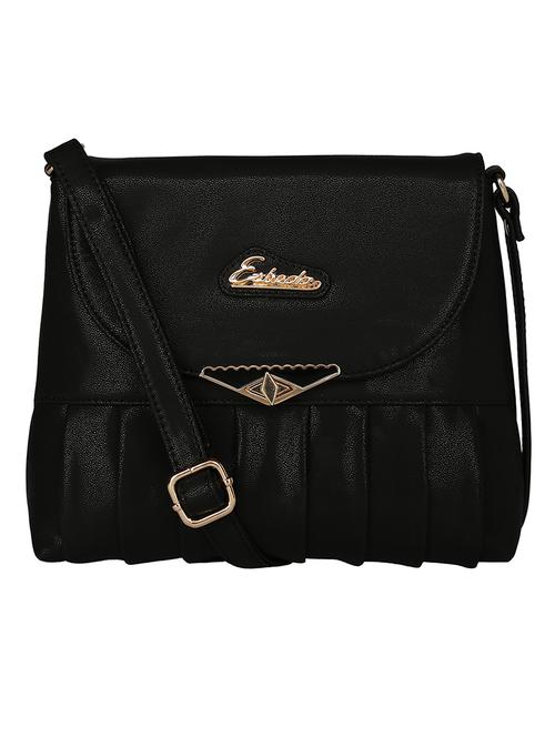 black leatherette sling bag - 11808268 -  Standard Image - 0