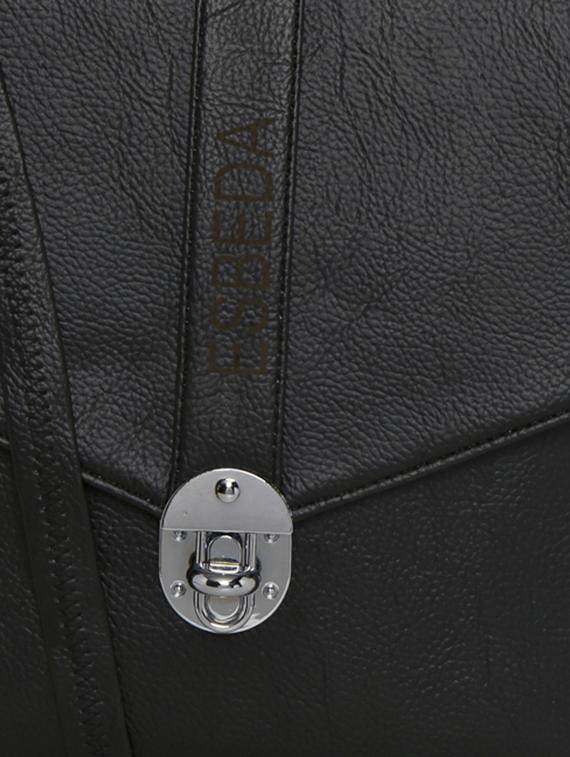 black leatherette sling bag - 11808291 - Standard Image - 3
