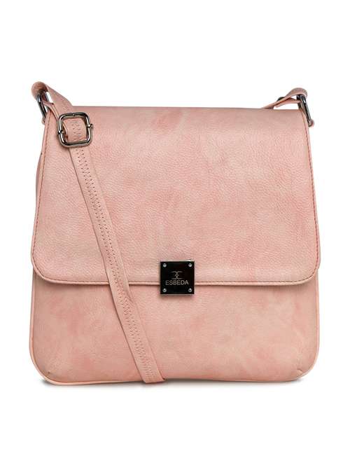 pink leatherette sling bag - 11808296 - Standard Image - 0