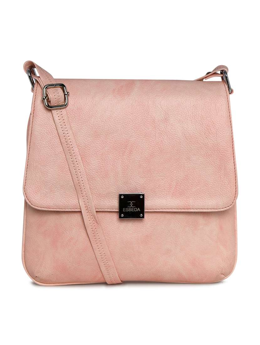 pink leatherette sling bag - 11808296 - Zoom Image - 0