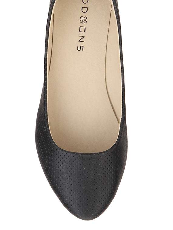 black leatherette ballerina - 11823529 -  Standard Image - 3