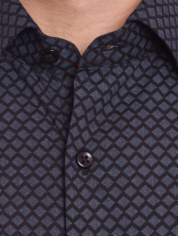 black cotton casual shirt - 11824822 -  Standard Image - 3