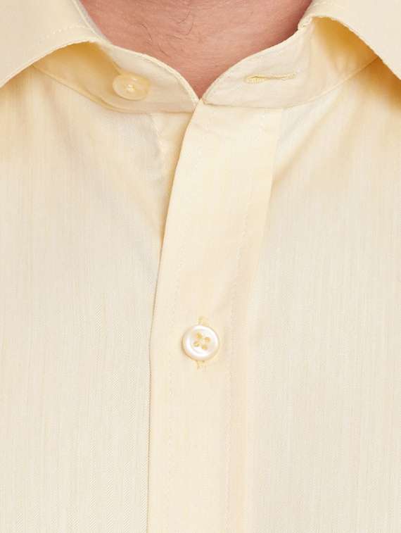 yellow cotton formal shirt - 11824824 -  Standard Image - 3