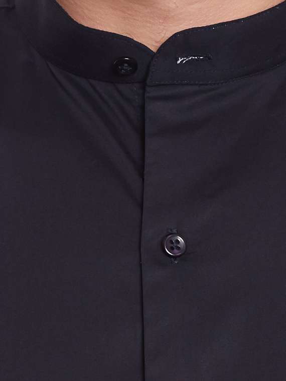 black cotton formal shirt - 11824828 -  Standard Image - 3