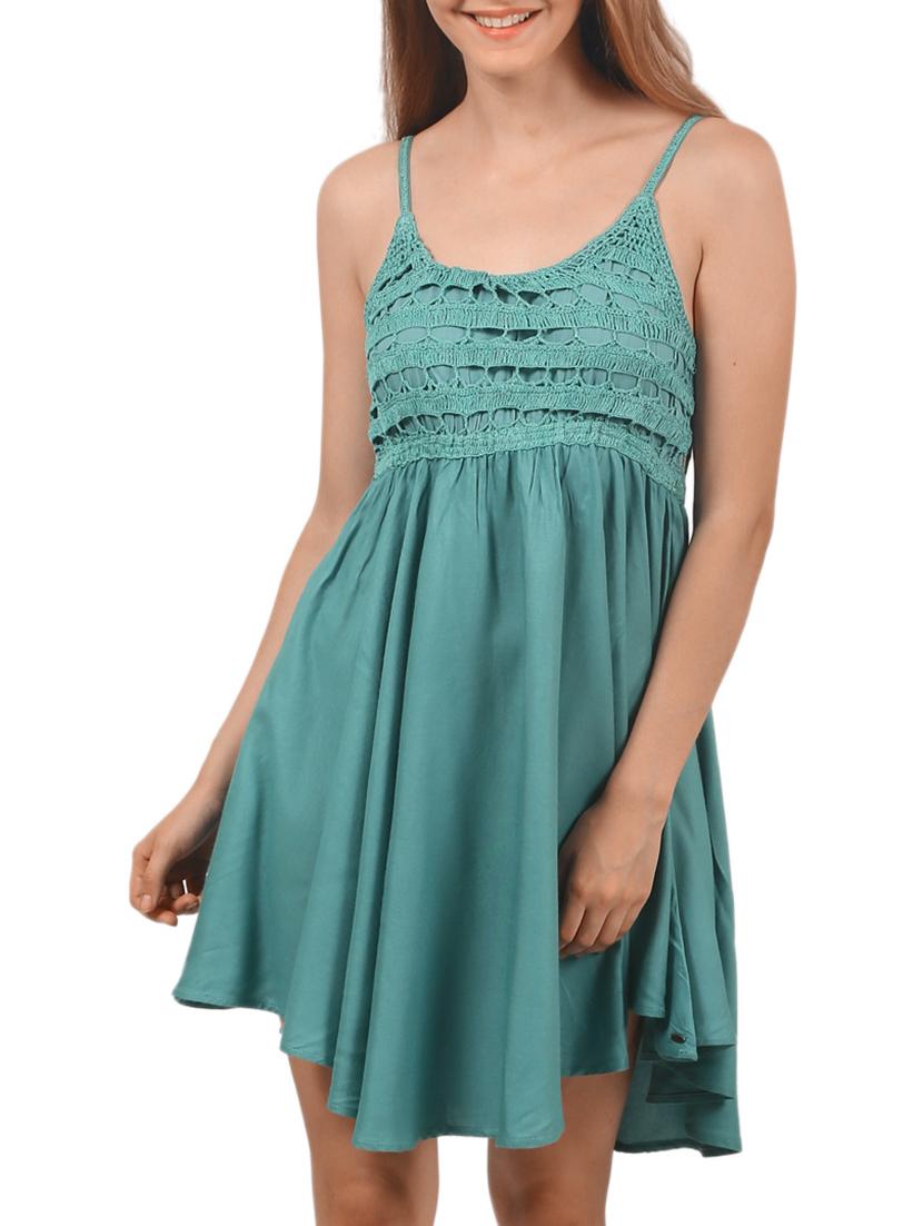 green rayon dress - 11833375 -  Zoom Image - 0