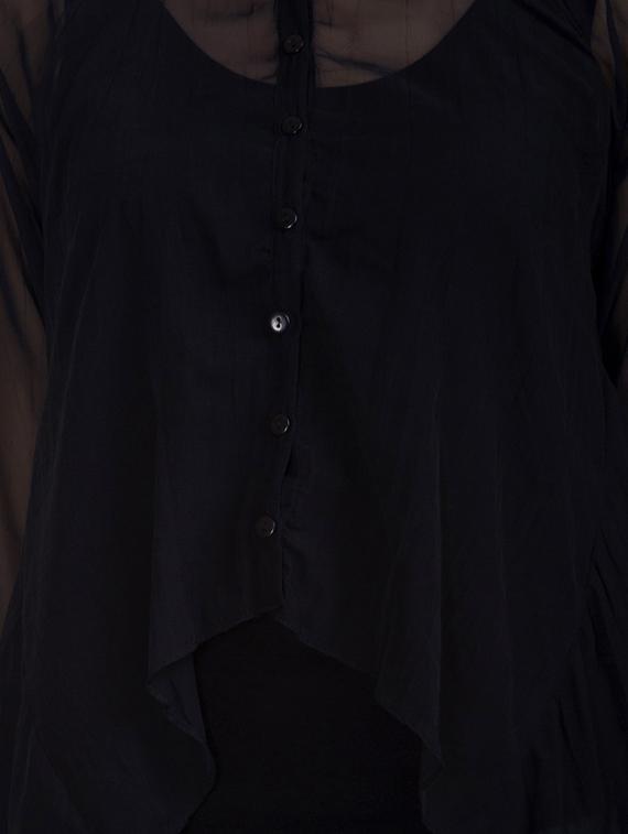black georgette top - 11833377 - Standard Image - 3