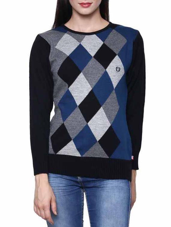 blue acrylic pullover - 11855139 - Zoom Image - 0