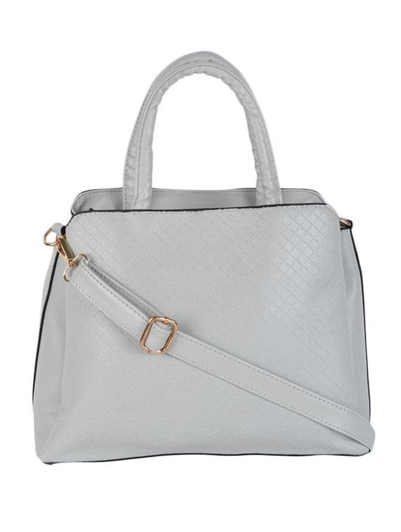 grey leatherette handbag - 11857925 -  Zoom Image - 0