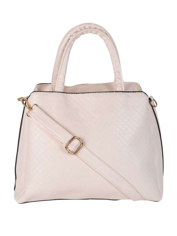 beige leatherette handbag - 11857927 -  Zoom Image - 0