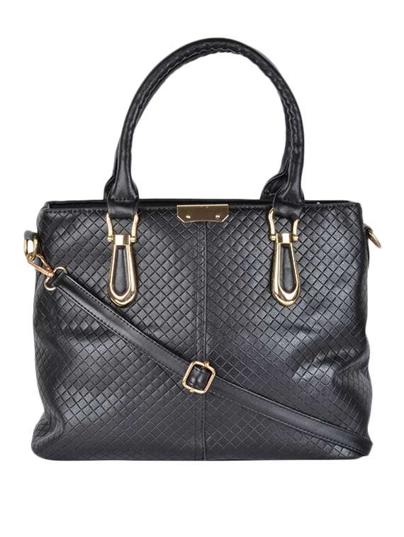 black leatherette handbag - 11857931 -  Zoom Image - 0