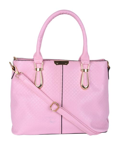 pink leatherette handbag - 11857932 - Standard Image - 0