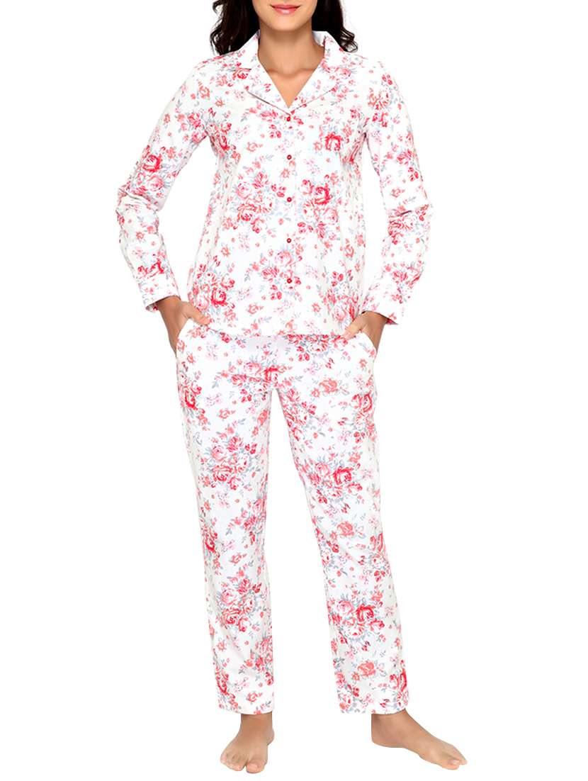 pink fleece nighware set - 11875046 -  Zoom Image - 0