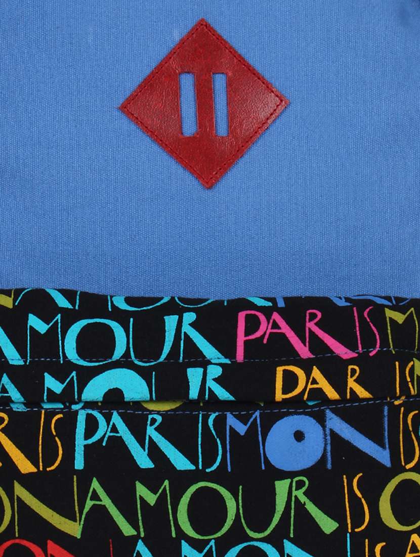 blue canvas  backpack - 11875203 -  Standard Image - 3