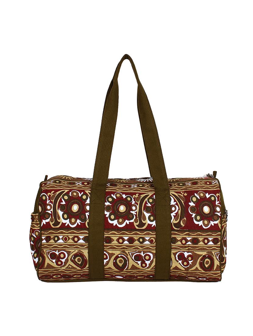 multicolored printed canvas luggage bag - 11875214 -  Zoom Image - 0