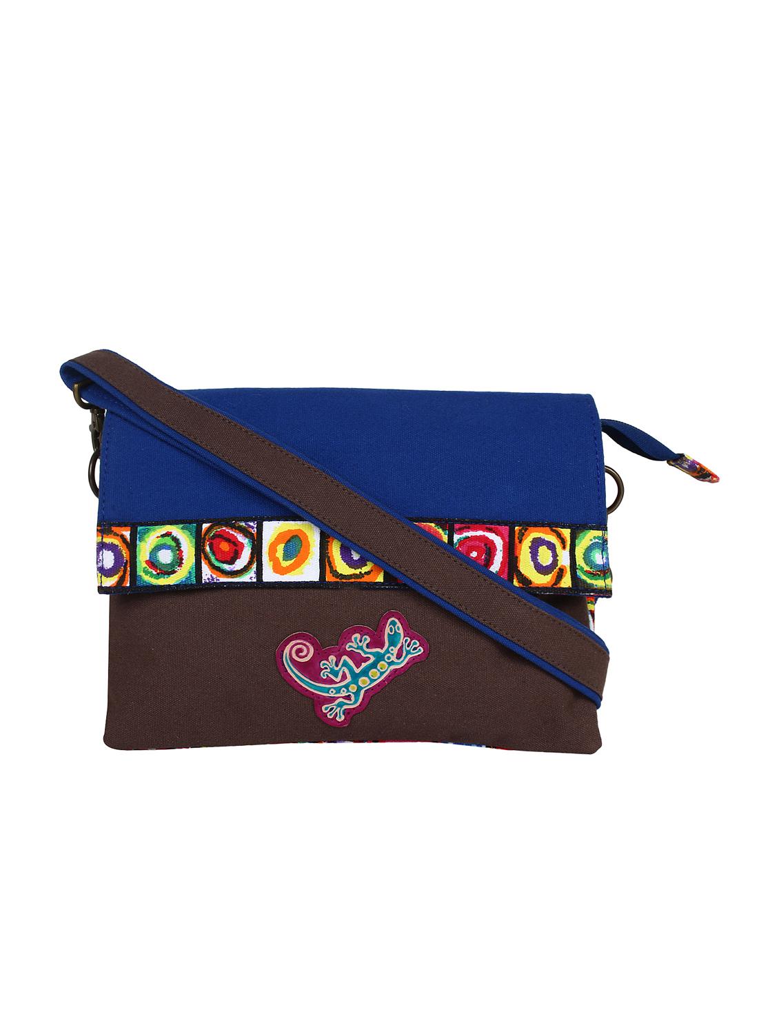 blue printed regular sling bag - 11875219 - Zoom Image - 0