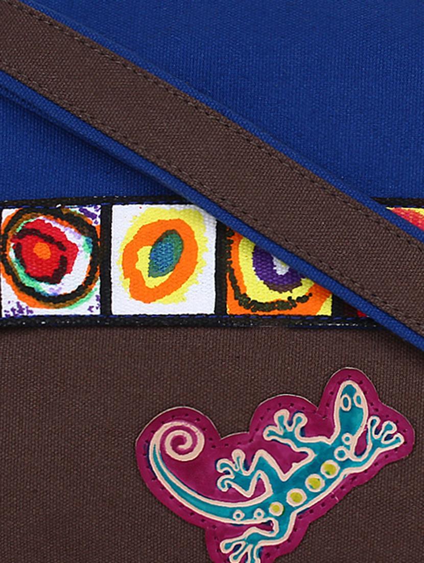 blue printed regular sling bag - 11875219 - Standard Image - 3