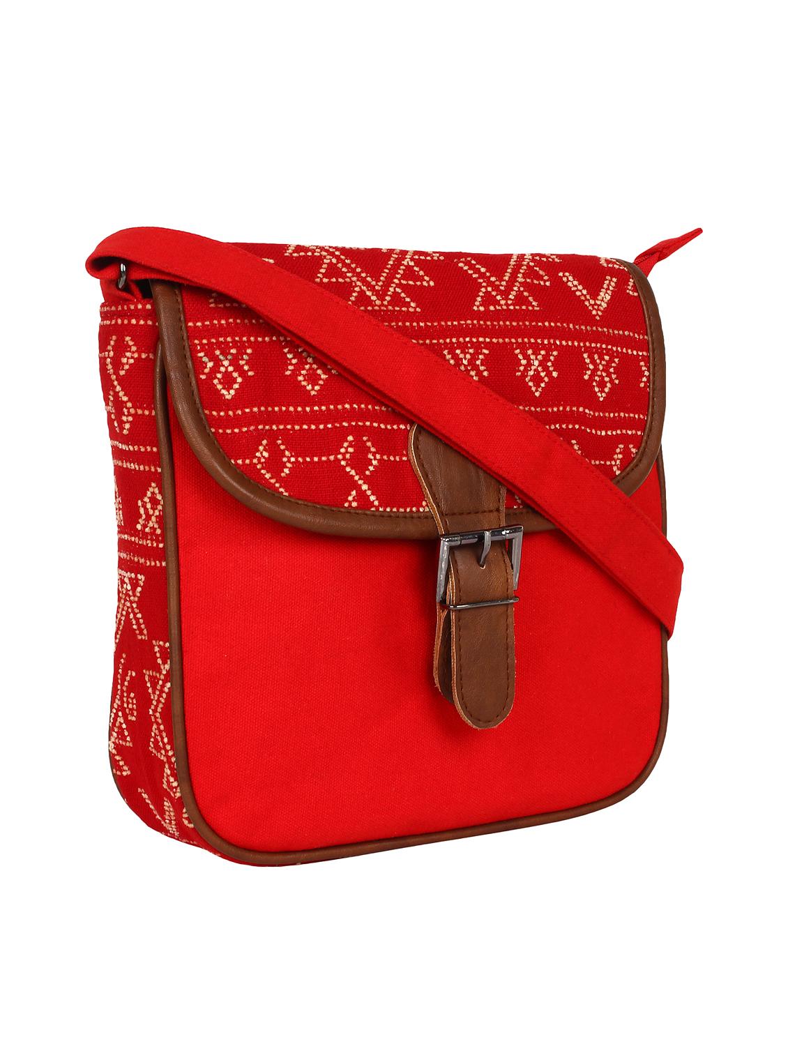 red canvas sling bag - 11875220 - Standard Image - 5