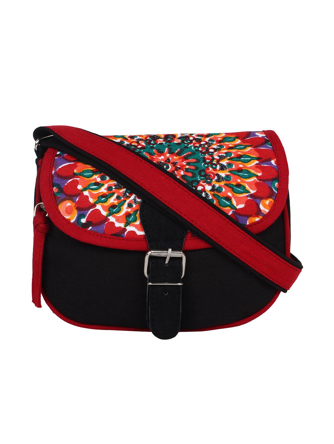 black printed sling bag - 11875224 -  Zoom Image - 0