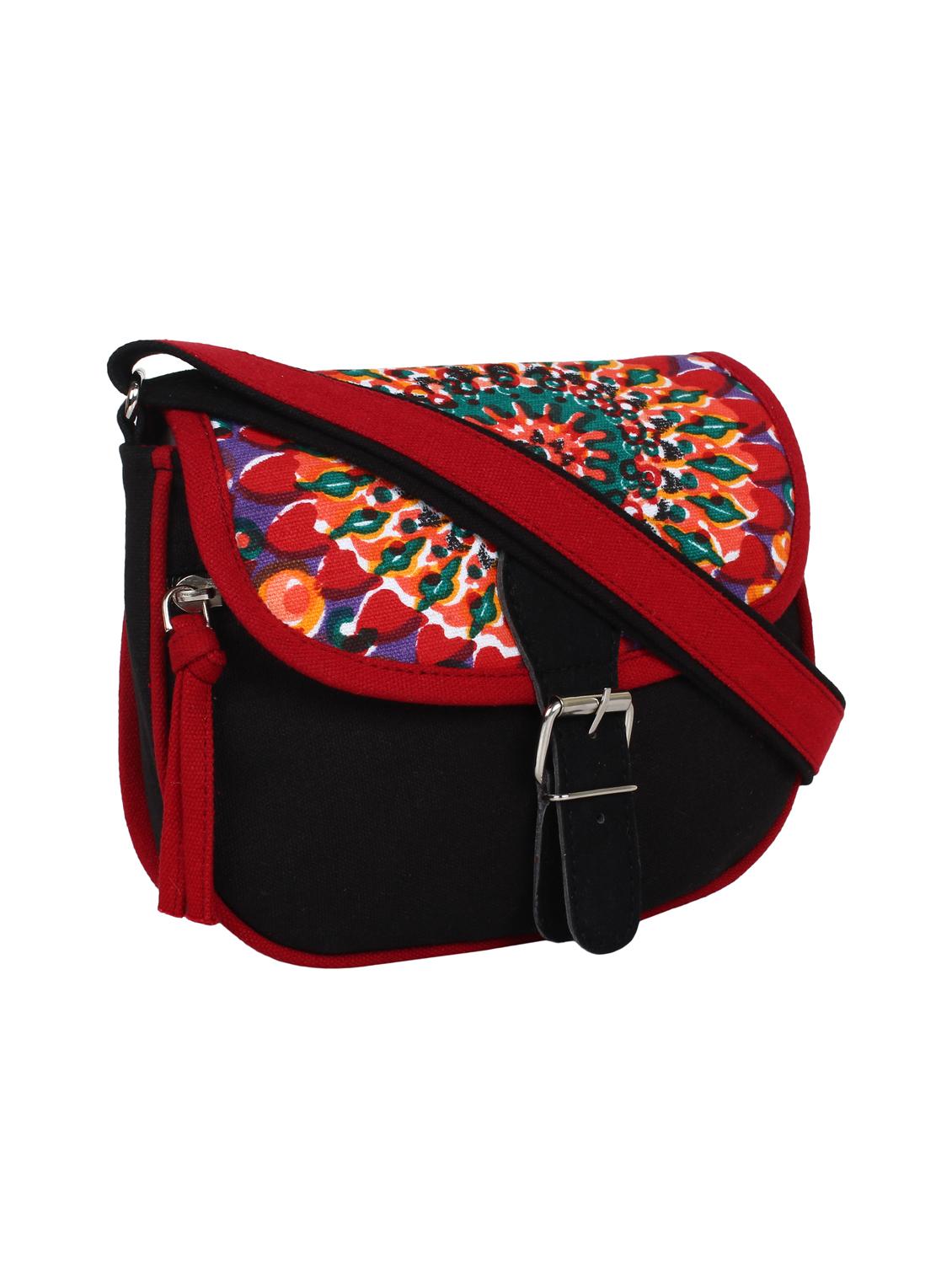 black printed sling bag - 11875224 - Standard Image - 5