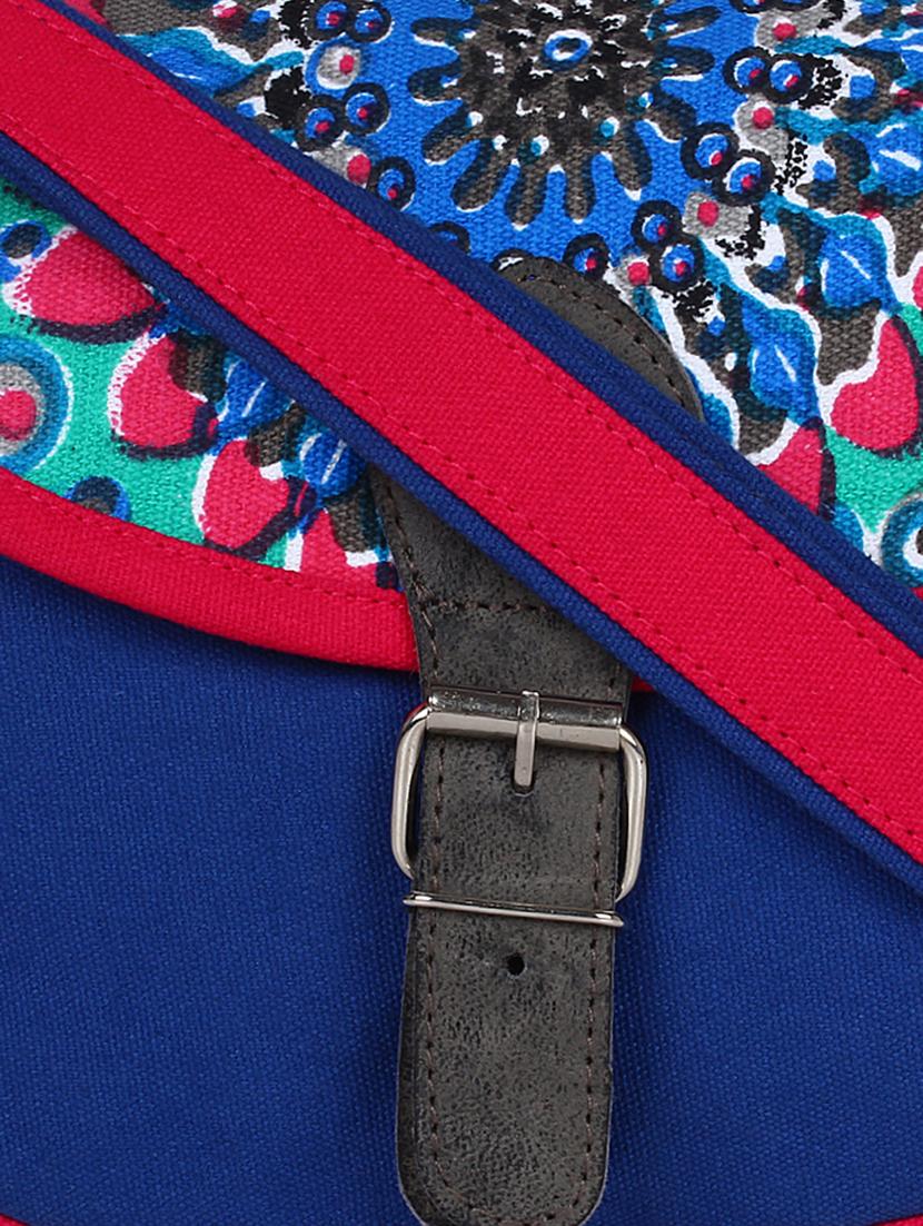 blue printed regular sling bag - 11875225 - Standard Image - 3