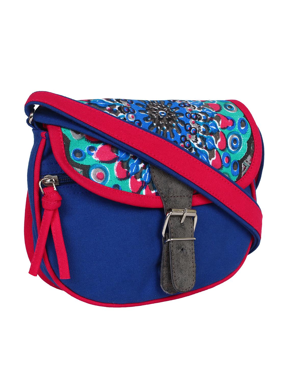 blue printed regular sling bag - 11875225 - Standard Image - 5