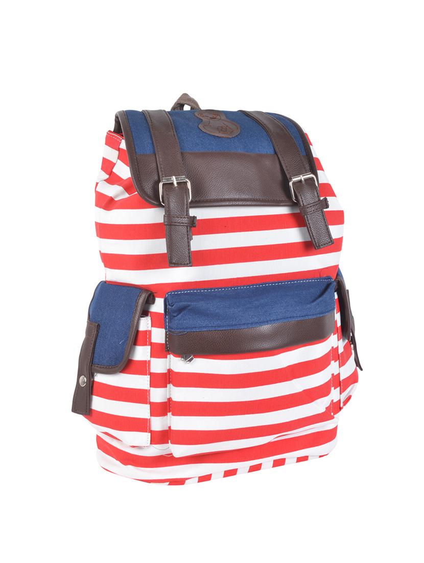 multi colored canvas backpack - 11899350 -  Zoom Image - 0