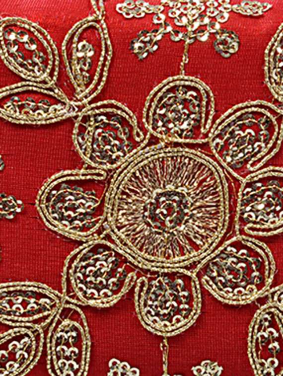 red cotton clutch - 11912483 -  Standard Image - 3