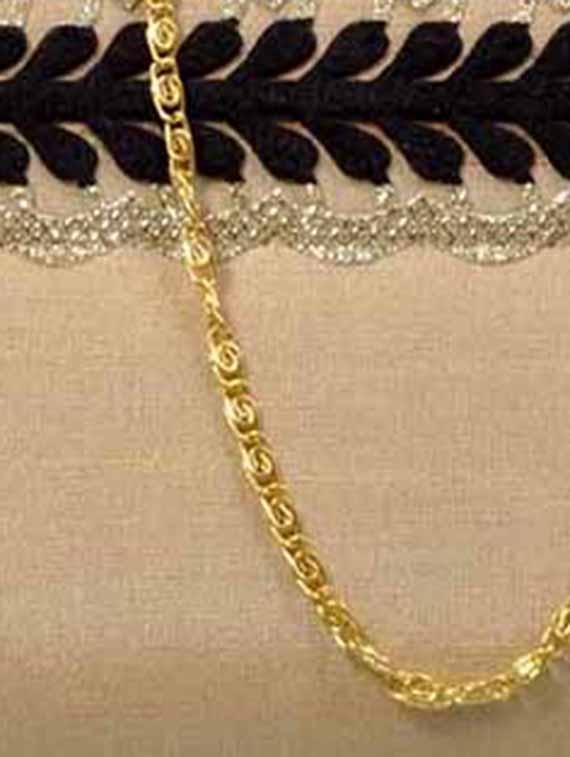 beige cotton embroidered clutch - 11912496 - Standard Image - 3
