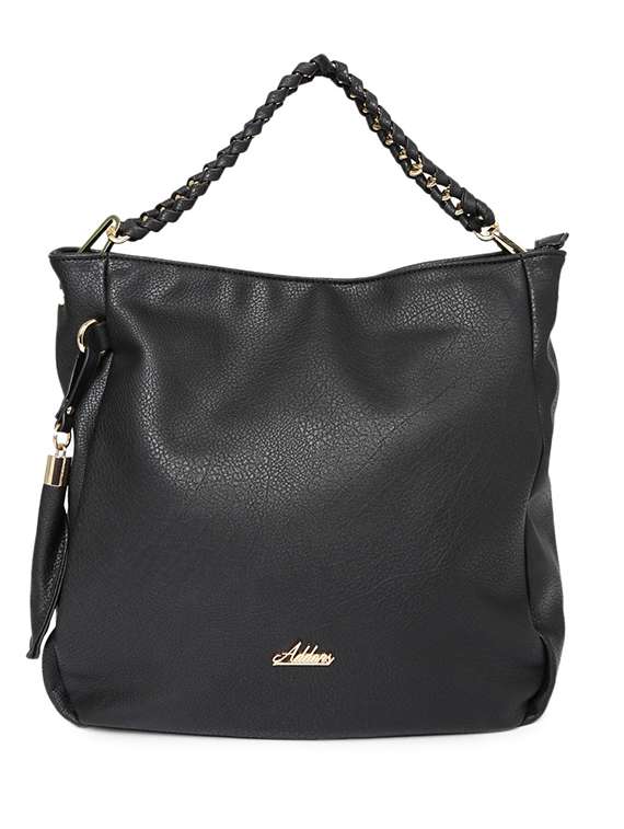 black leatherette handbag - 11921138 - Zoom Image - 0