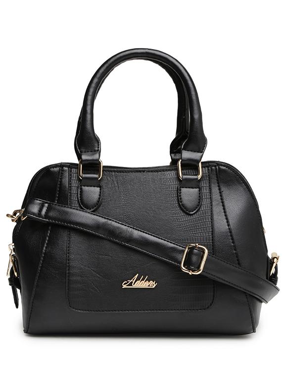 black leatherette handbag with sling - 11921152 -  Zoom Image - 0
