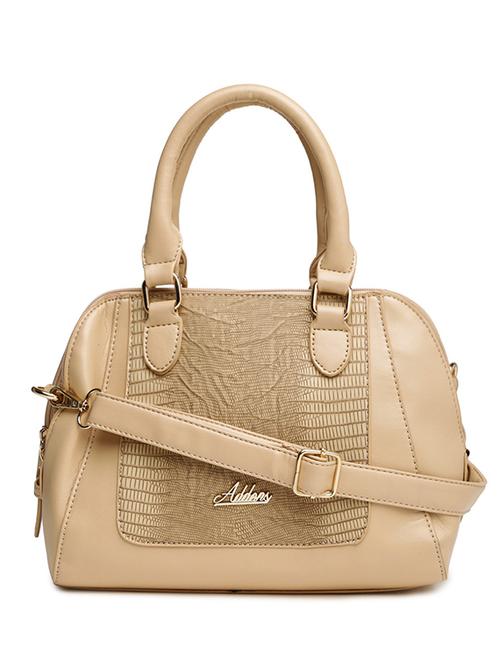 beige leatherette textured handbag - 11921153 -  Standard Image - 0