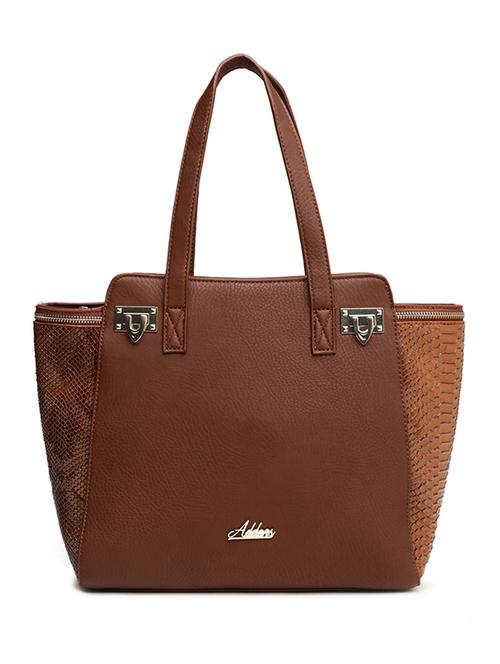 brown leatherette handbag - 11921160 -  Standard Image - 0