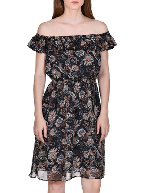off shoulder blouson dress - 11926912 -  Standard Image - 0