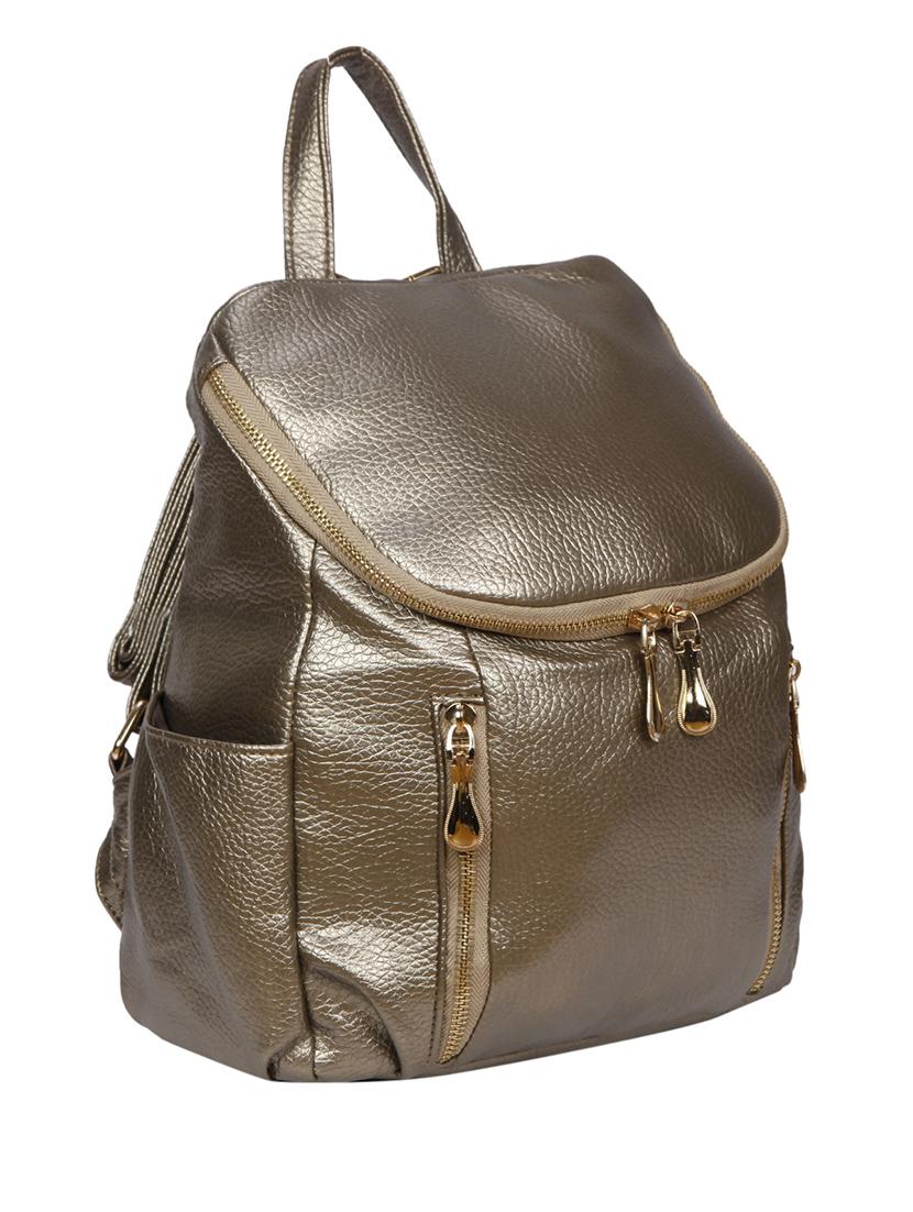 brown leatherette backpack - 11934640 - Standard Image - 3