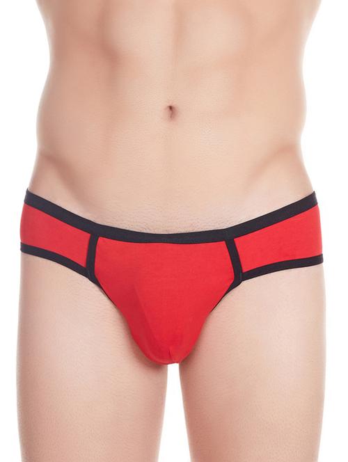 red solid hipster brief - 11941944 - Standard Image - 0