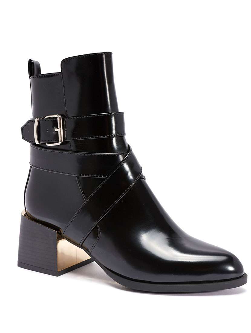 black synthetic ankle boot - 11946218 - Zoom Image - 0