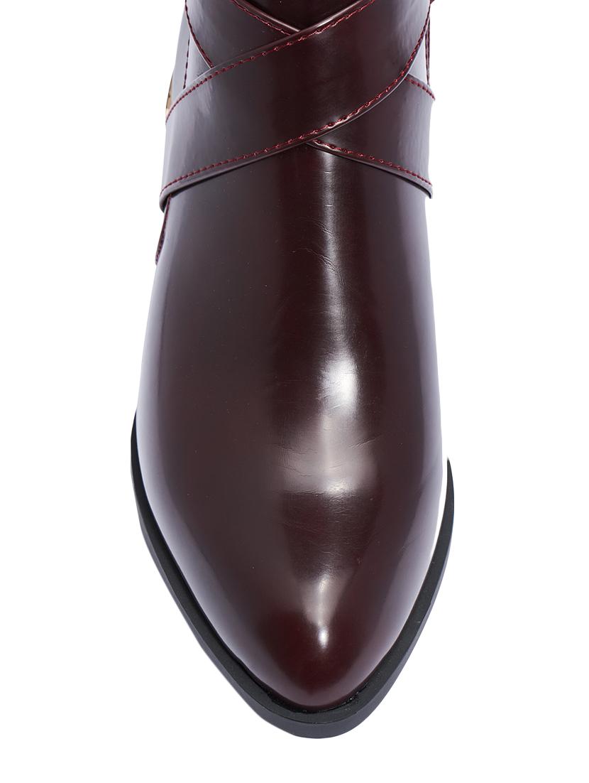maroon synthetic ankle boot - 11946219 - Standard Image - 3