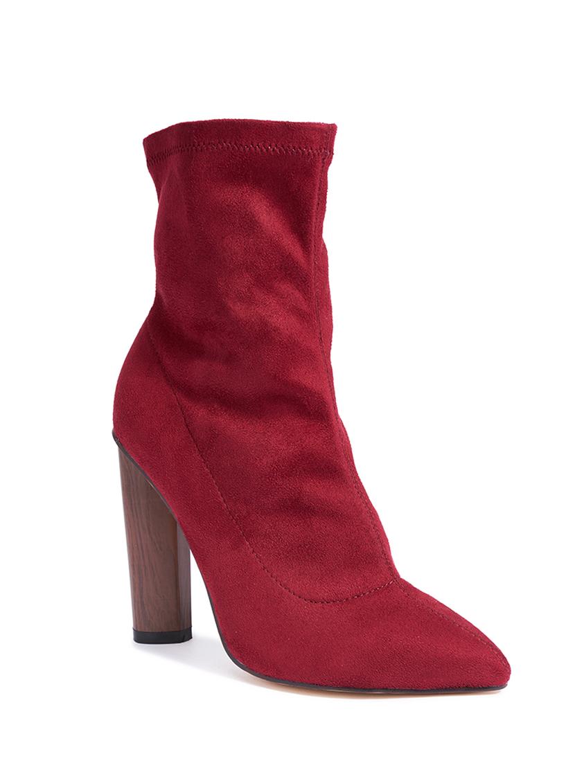 maroon ankle boot - 11946224 -  Zoom Image - 0