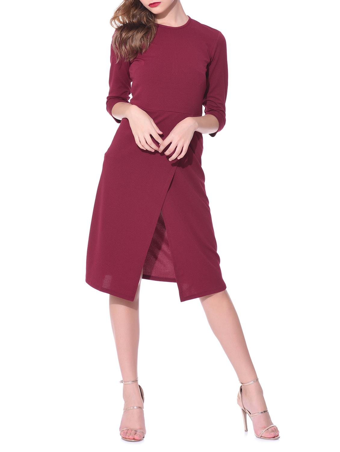 solid maroon dress - 11960564 -  Zoom Image - 0