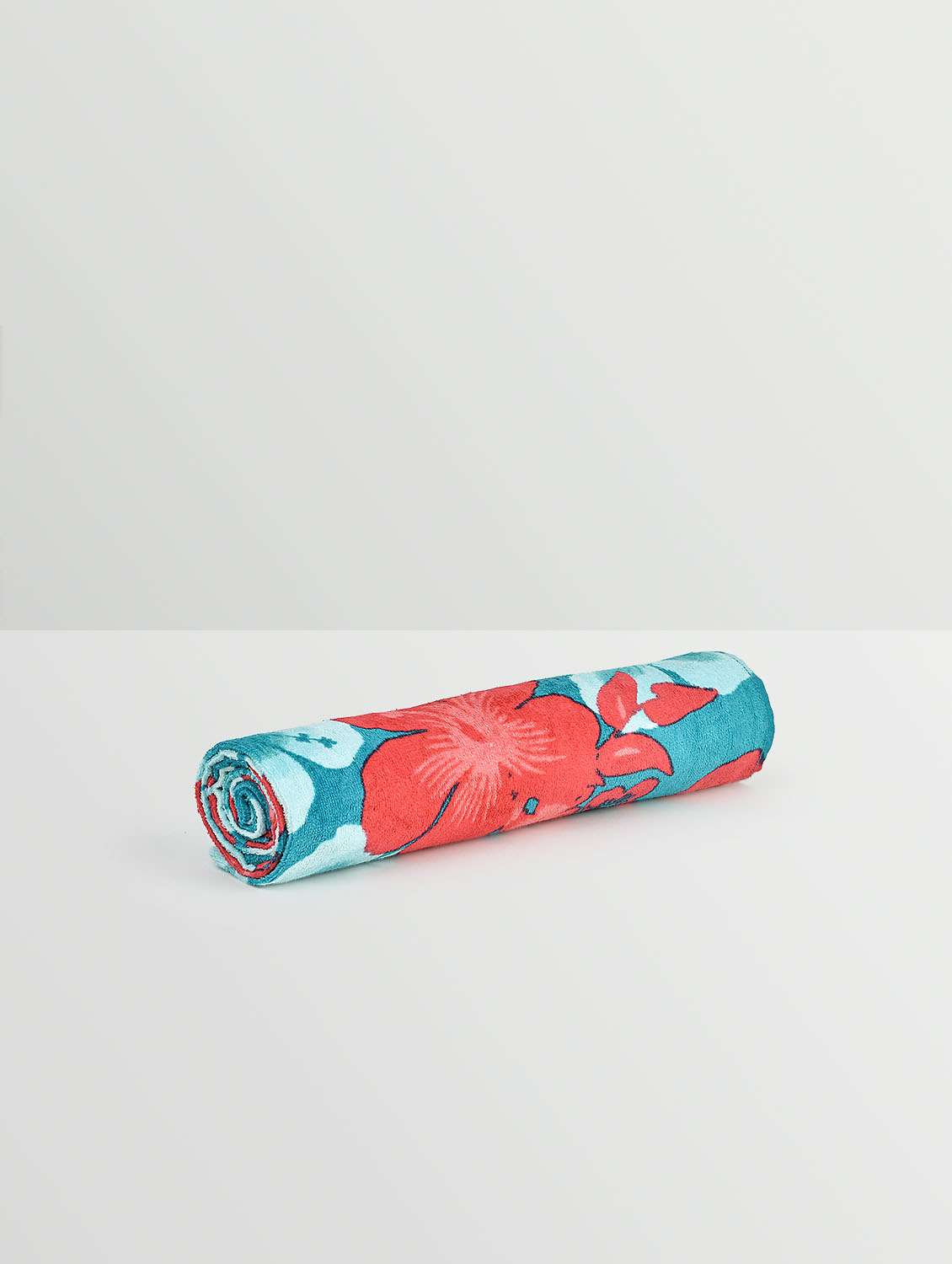 pink blue cotton flower towel - 1206438 - Zoom Image - 0