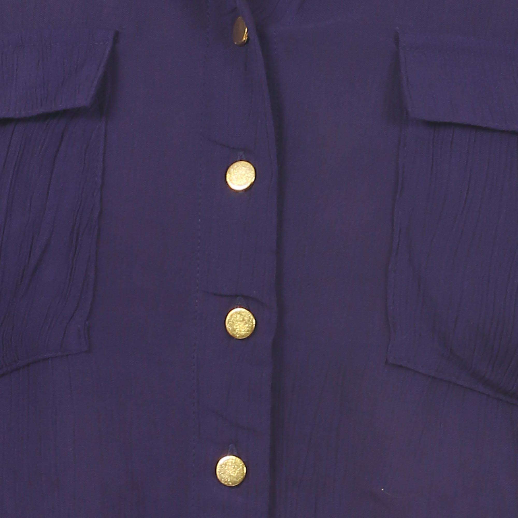 blue rayon blouson dress - 12084225 -  Standard Image - 3