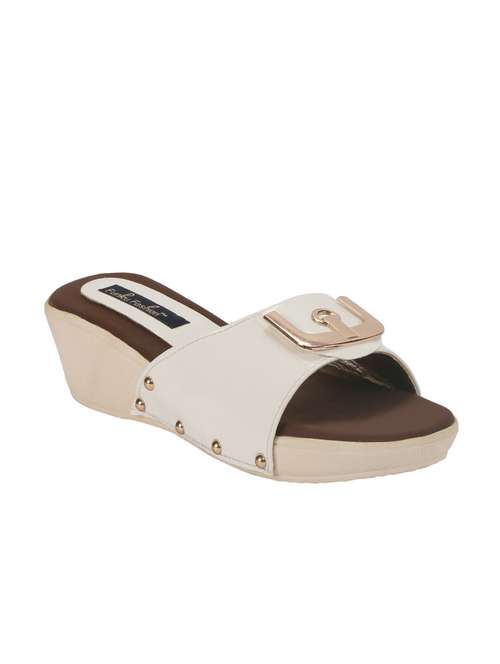 white patent leather wedge - 12084409 - Standard Image - 0