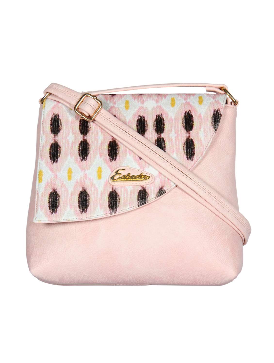 pink synthetic leather sling bag - 12086443 - Zoom Image - 0