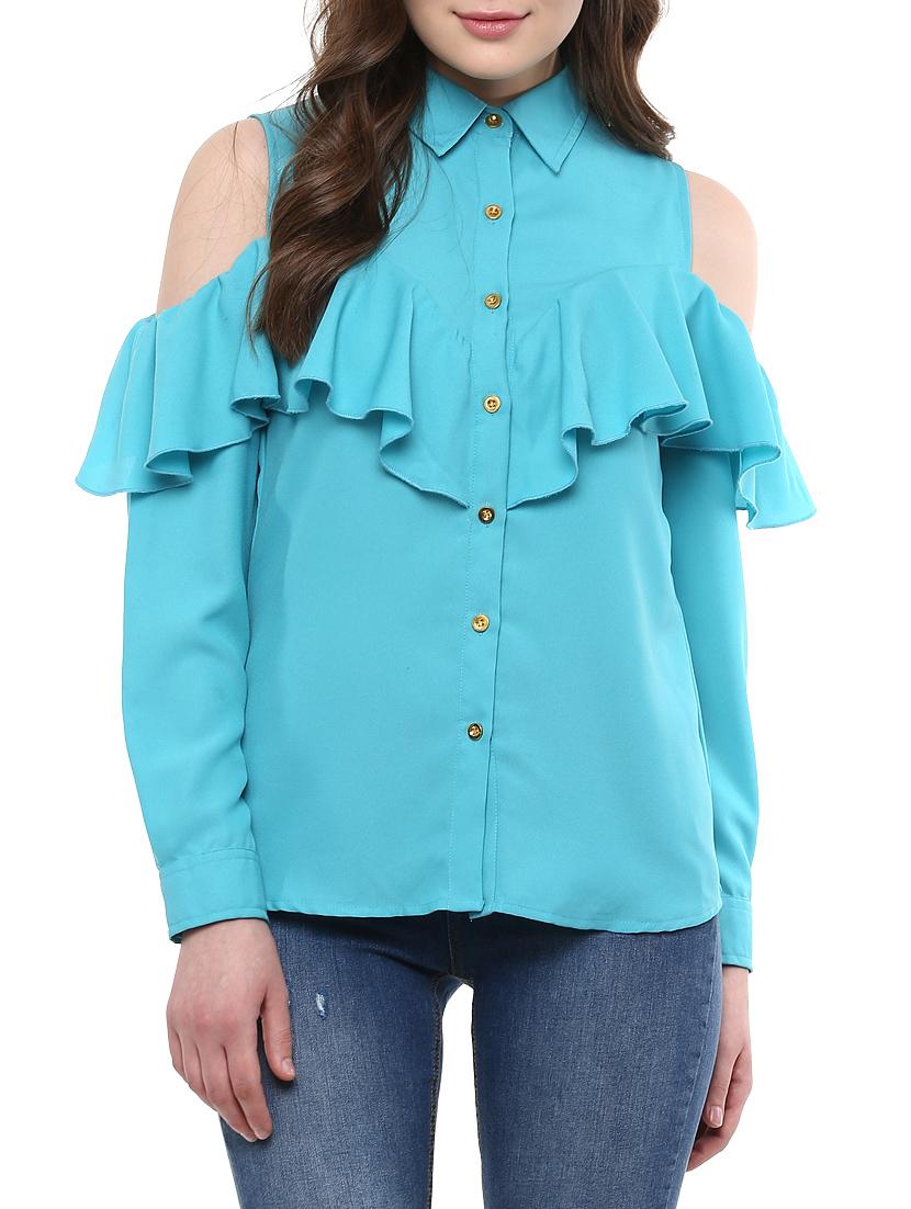 light blue georgette shirt - 12089852 - Zoom Image - 0