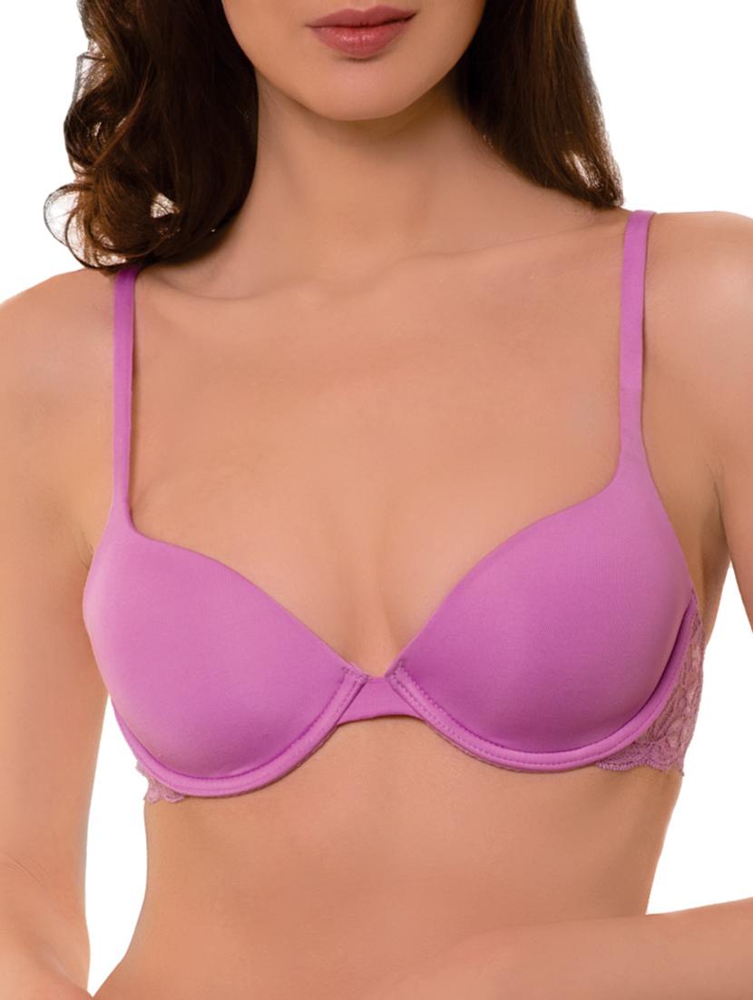 lace detail plunge bra - 12096126 - Zoom Image - 0