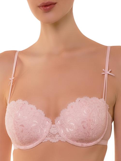 floral laced balconette bra - 12096144 -  Standard Image - 0