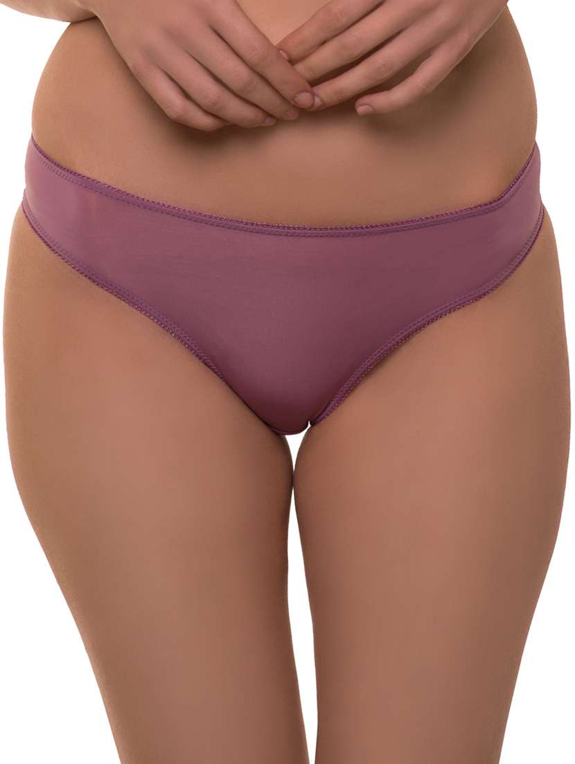 low rise solid bikini panty - 12096171 - Zoom Image - 0
