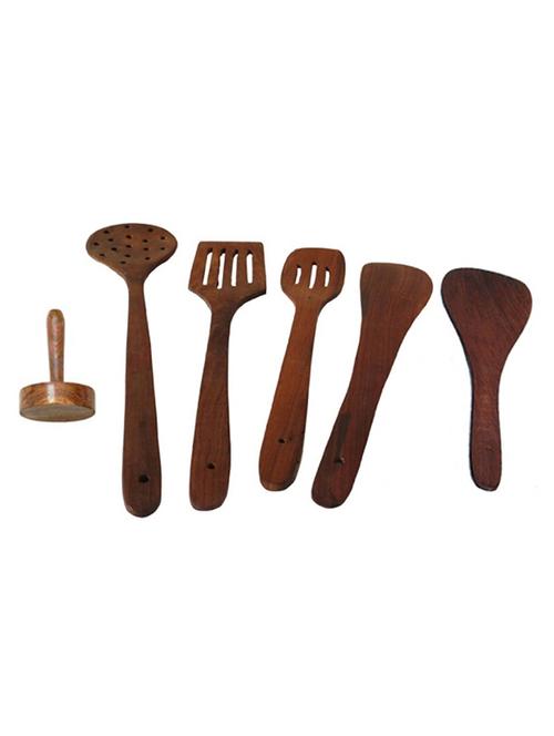 desi karigar wood tool set of 6 - 12096661 - Standard Image - 0
